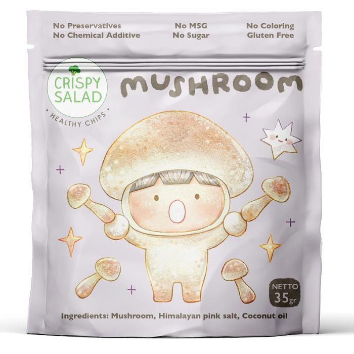 

EatFr3sh- Cemilan sehat Crispy Salad Mushroom 35gr
