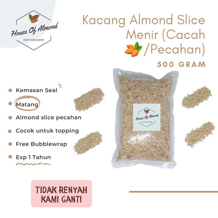 

EatFr3sh- Kacang Almond Slice Panggang Menir (Cacah / Pecahan) 500gr