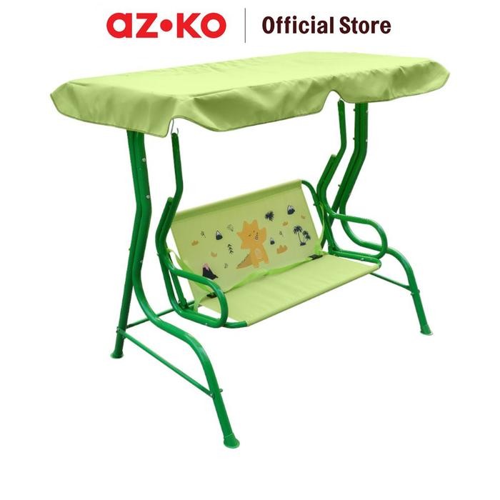 AZKO Soleil Kursi Ayun Anak Swinging Chair Bangku Ayunan Outdoor Furniture Tempat Duduk Ayun Hijau