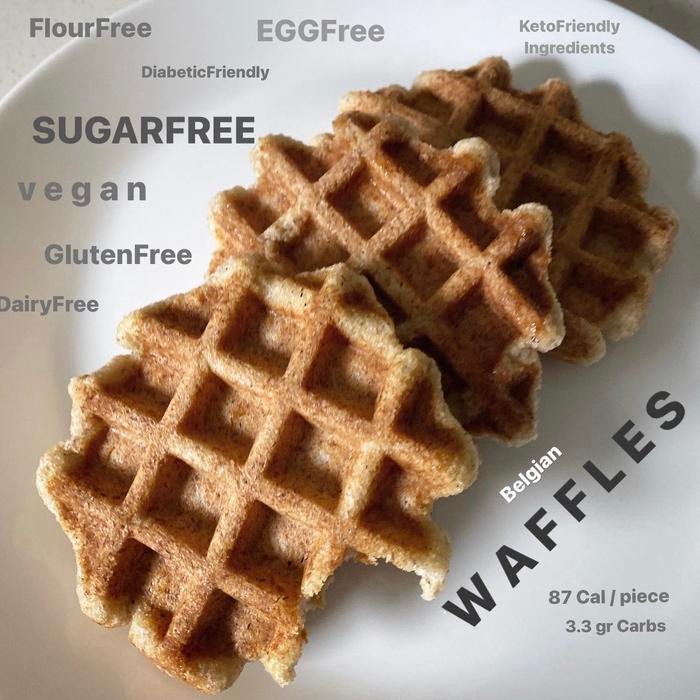 

EatFr3sh- Vegan & LowCarb WAFFLES (3 pcs)