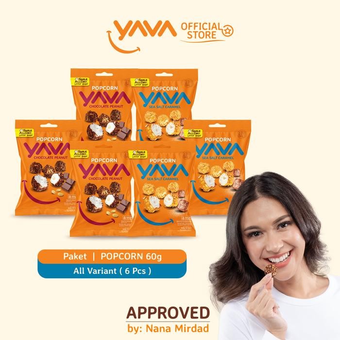 

EatFr3sh- YAVA Paket Popcorn 2 Rasa (6 x 60g)