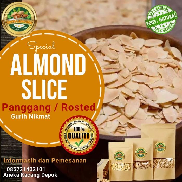 

EatFr3sh- Almond Iris Panggang / Roasted Sliced Almond 250 gr