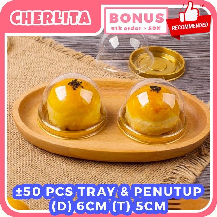 

EatFr3sh- Tray Mika Tutup Bulat Alas Gold Emas Diameter 7 cm Tinggi 4 cm