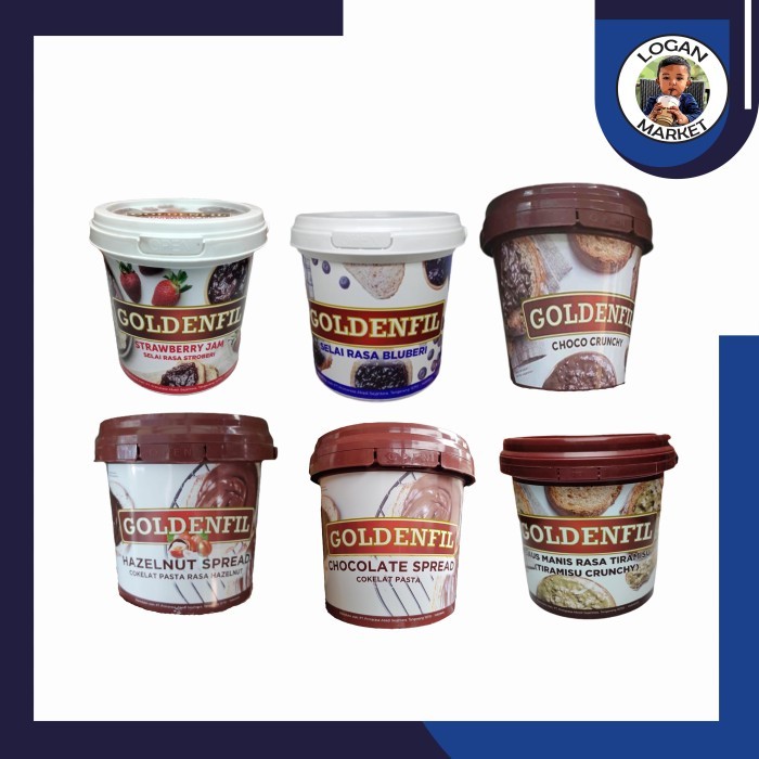 

EatFr3sh- Goldenfil Goldenfill 1kg Choco Crunchy Selai Coklat Tiramisu & Other