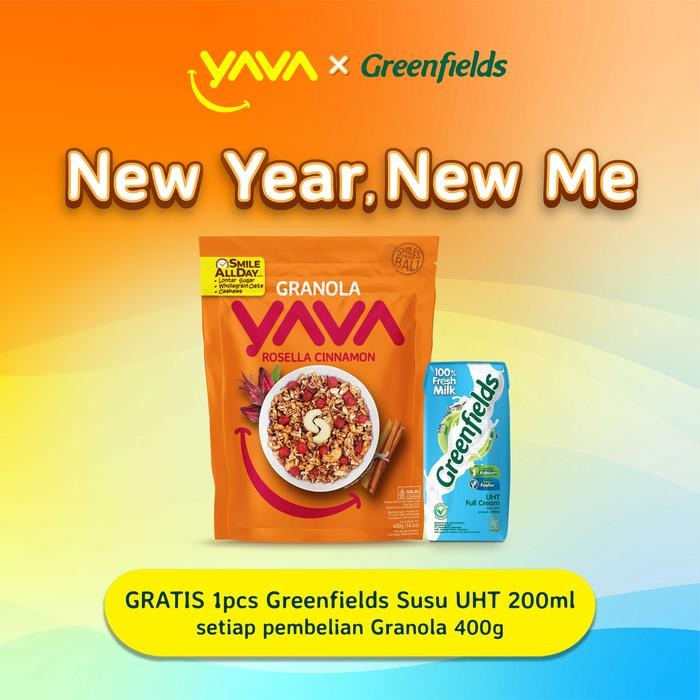 

EatFr3sh- YAVA Granola Rosella Cinnamon 400g