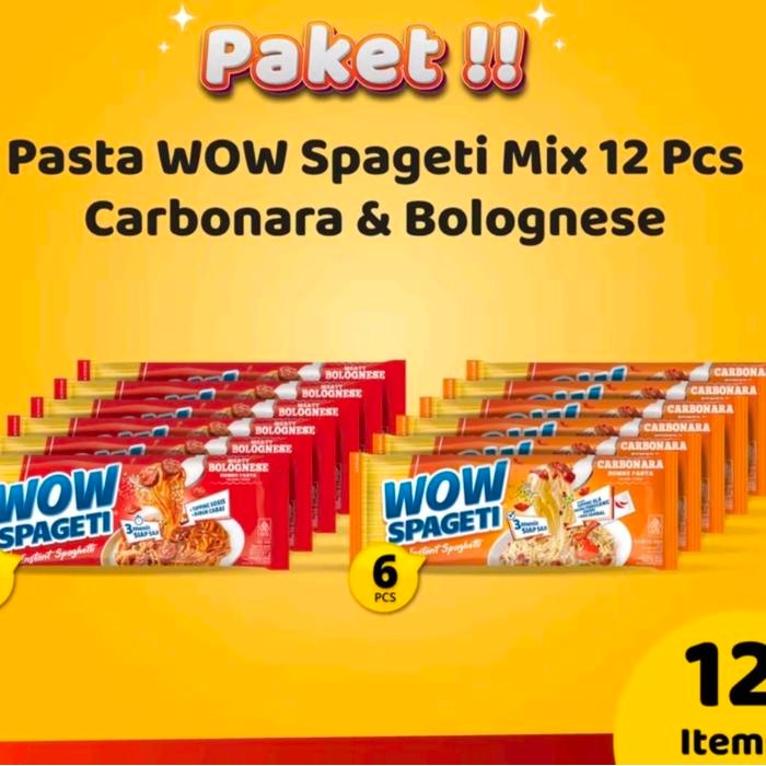 

EatFr3sh- Paket 12/10 Pcs Pasta WOW Spageti Instant Spaghetti