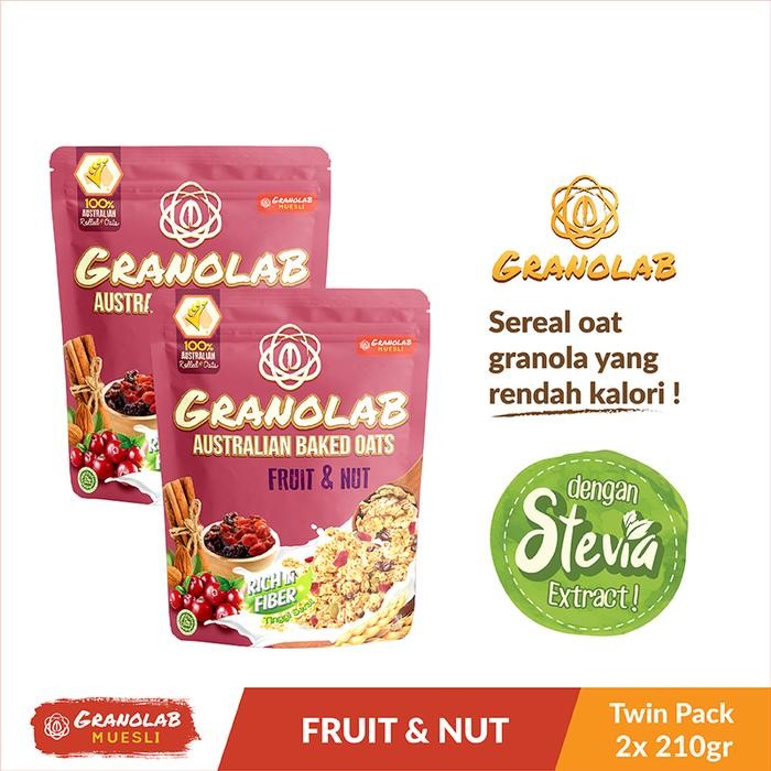 

EatFr3sh- Paket Granola Fruit & Nut 210 gr - Granolab Muesli