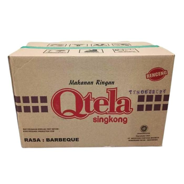 

EatFr3sh- 1 Dus Qtela Singkong Rasa Barbeque Isi 6 renceng / 60 pcs Camilan Food Snack Pedas
