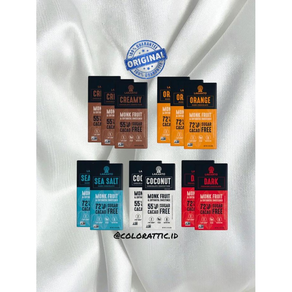 

EatFr3sh- LAKANTO SUGAR FREE CHOCOLATE BARS WITH ALMONDS - FROM USA
