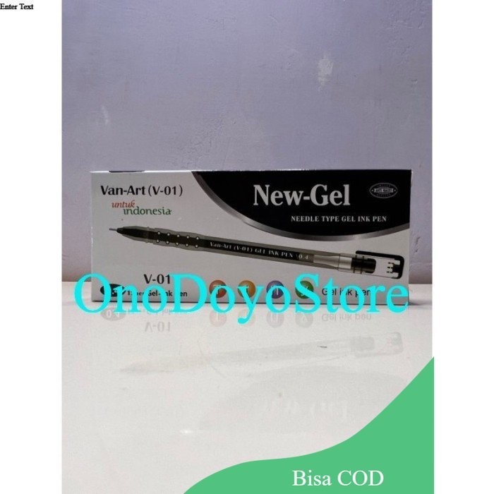 

No.OneBest- Ballpoint new gel Van-Art (Hitam). bolpen/bollpen/bollpoint