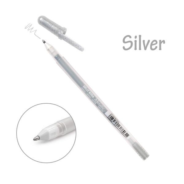 

No.OneBest- Sakura Gelly Roll Ink Pen Silver 1.0 mm (Gel Ink Pen) / Silver Pen