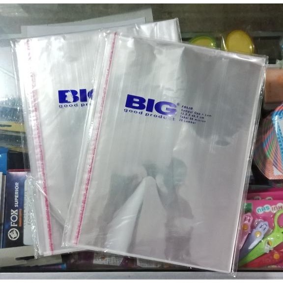 

No.OneBest- SAMPUL OPP SAMAK COVER BUKU PLASTIK BIG FOLIO BUKU BESAR LEM