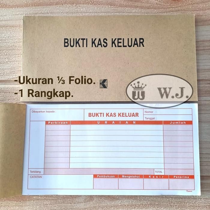 

No.OneBest- Buku Bukti Kas Keluar Folio, Rangkap 1