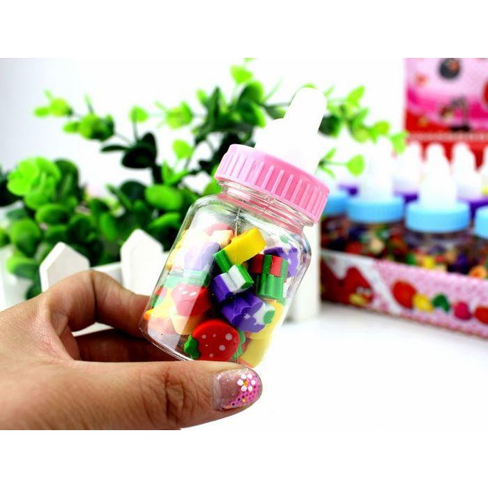 

No.OneBest- Botol Aneka Penghapus Mini Motif Buah-Buahan (1 Botol isi 25)