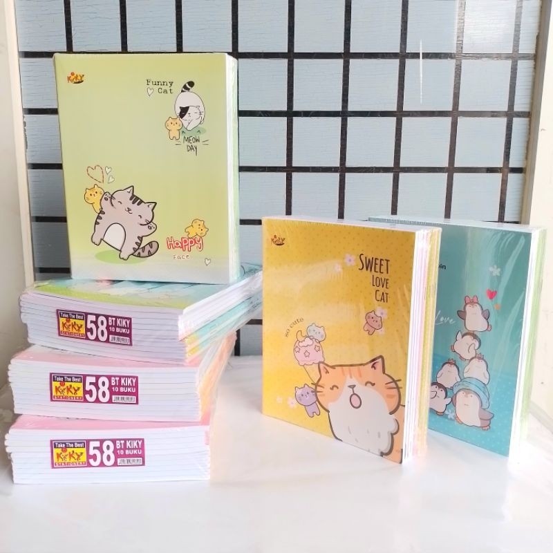 

UM1 Buku Tulis Kiky 58 Lembar ( Pak 10 Buku ) [ Orinal ]