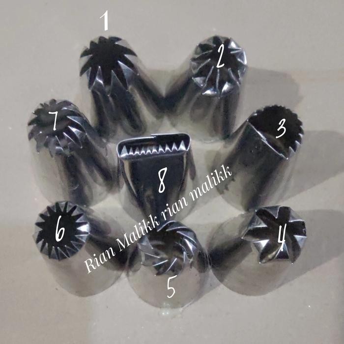 cetakan kue semprit cetakan kue keju dekorasi tart bahan stainles