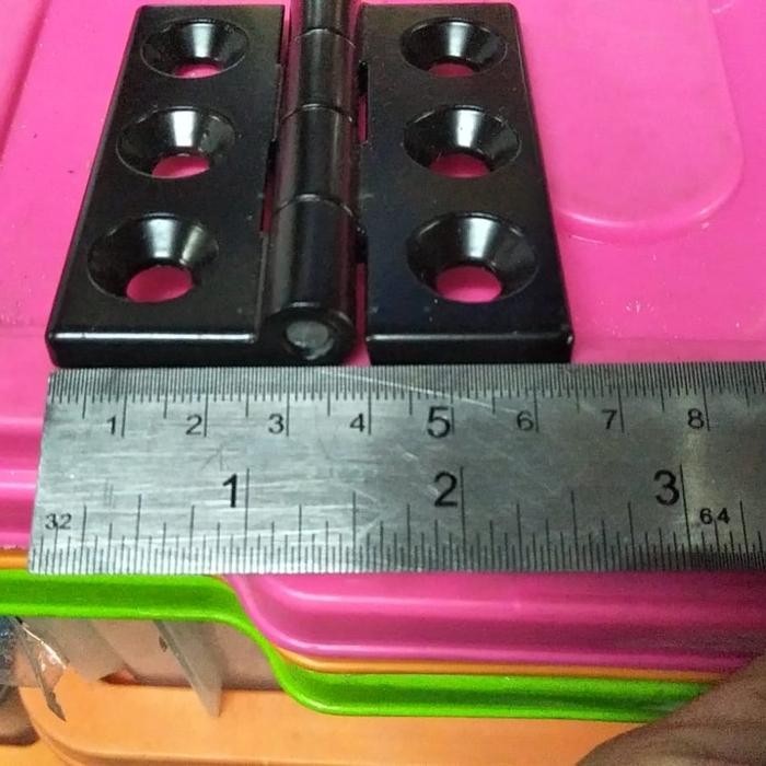 Nano - Engsel BOX PANEL hitam 8cm. / Engsel besi / Engsel panel