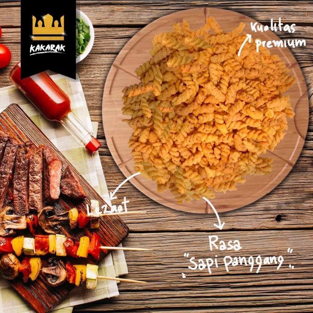 

Cemal Cemil Makyus Kakarak - Makaroni Spiral Berbagai Rasa - Cemilan Makaroni Goreng - 85Gr