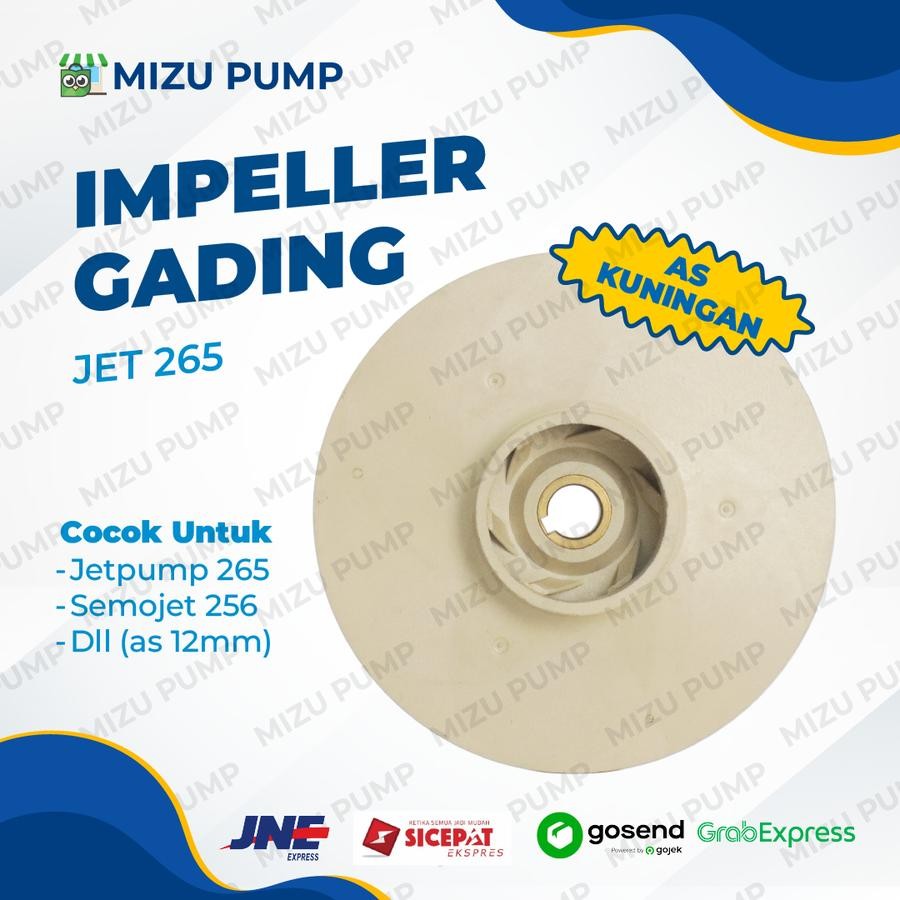 KIPAS IMPELLER SEMI JET DAB 265 SANEI - KIPAS POMPA AIR SEMI JET 265