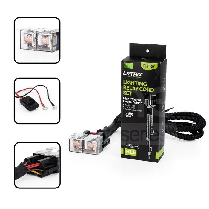 Relay Set Lampu Led Tembak Laser Nine Luminosled Rl3 Rl5 2 Relay Pnp