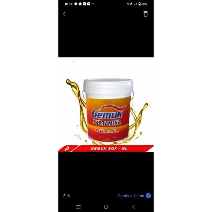 Pertamina Sgx-Nl 16Kg/Sgxnl Grease/Pelumas Minyak Gemuk Sgx-Nl/Sgxnl 16 Kg - Asli