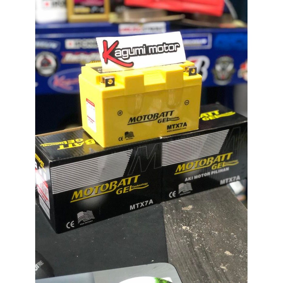 Aki Motobatt Kering Ori Mtx7A Ninja 250 Fi / Karbu