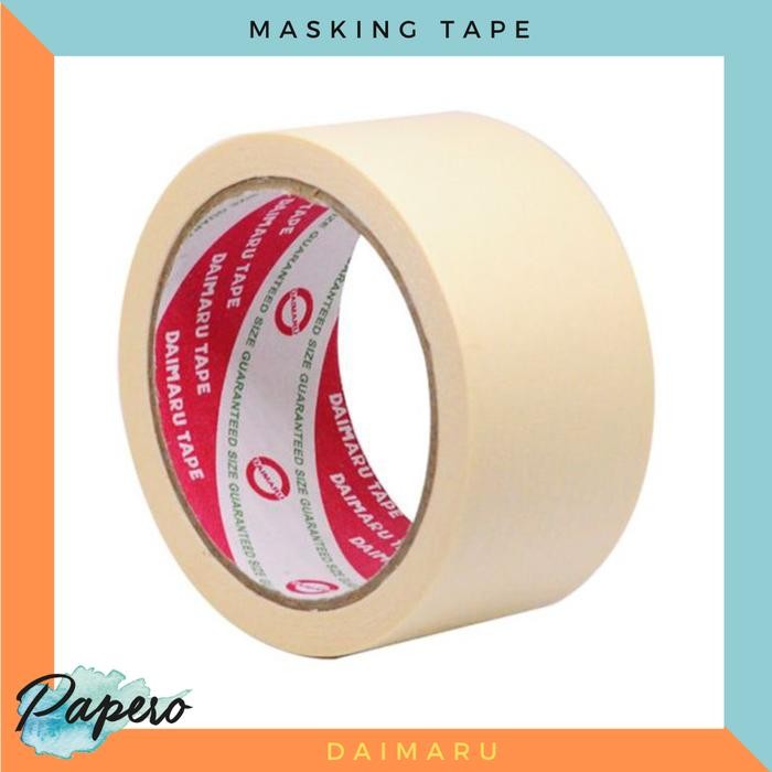 

Masking Tape / Lakban Kertas Daimaru 2 Inch / 48 Mm X 21 Meter #Gratisongkir