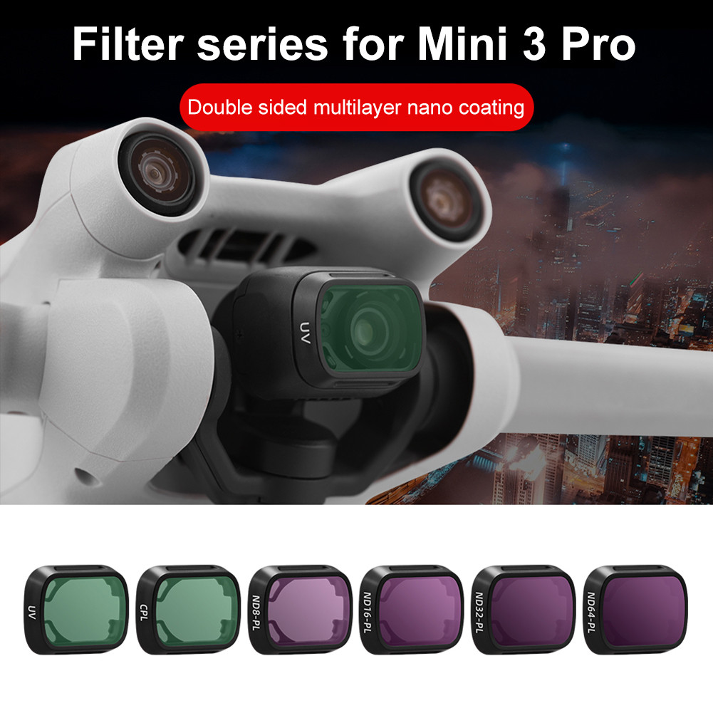 Camera Lens Filter for DJI Mini 3 Pro UV CPL ND8 ND16 ND32 ND64 ND/PL Filters Kit for DJI Mini 3 Pro