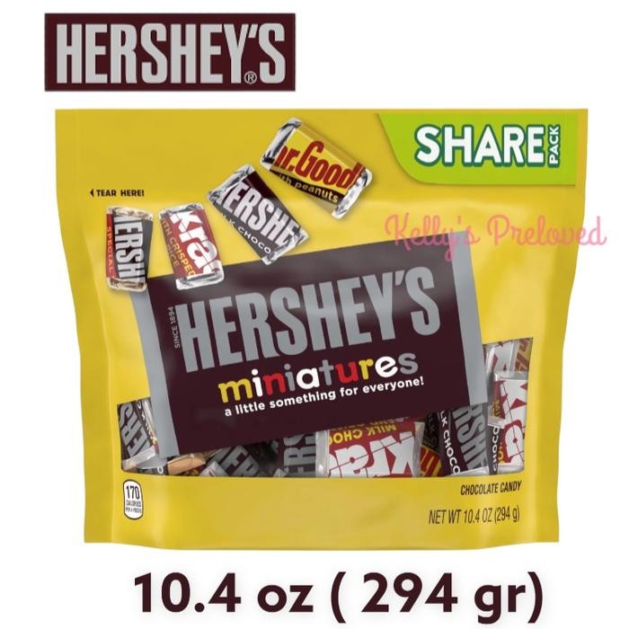 

HERSHEY'S MINIATURES CHOCOLATE SHARE PACK 10.4 OZ COKLAT HERSHEY USA