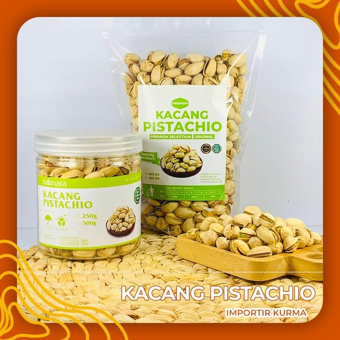 

KACANG PISTACHIO 500Gr / KACANG FUSTUK / Kacang Pistachio Arab Fustuk