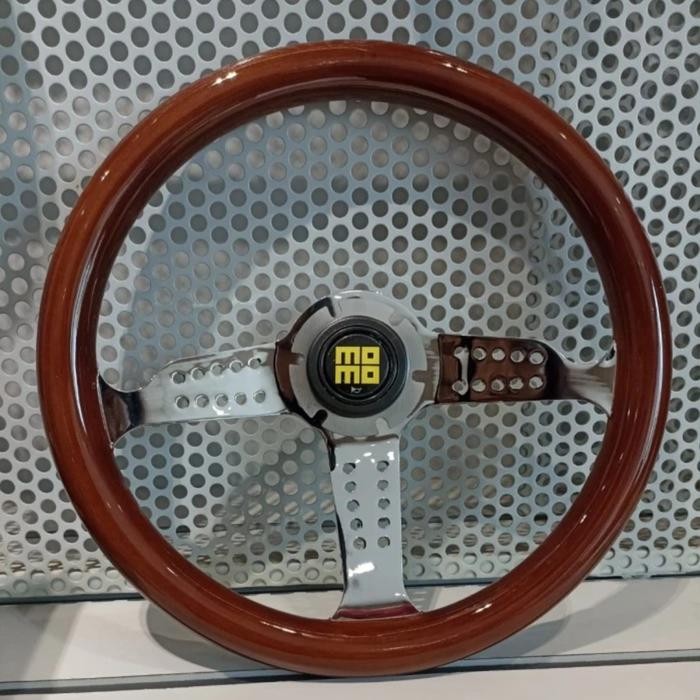 SALE Stir Mobil Momo Kayu Klasik / Momo Setir Kayu Mobil Universal