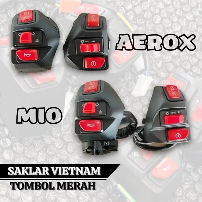 Saklar Set Mio Aerox Kiri Kanan Vietnam Komplit Engine Plus Hazard Saklar Aerox New Aerox Old All