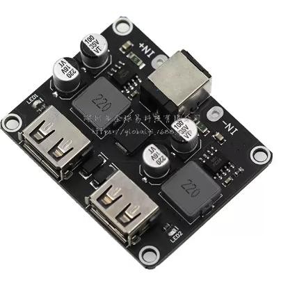 Genggam- Qc3.0 Qc2.0 Qc 3 Charger 3.0 Module Fast Charging 6-32V Step Down 2 Channel Usb