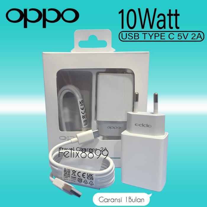 Genggam- Charger Oppo Type C Charger Oppo A9 A5 2020 Original 100%