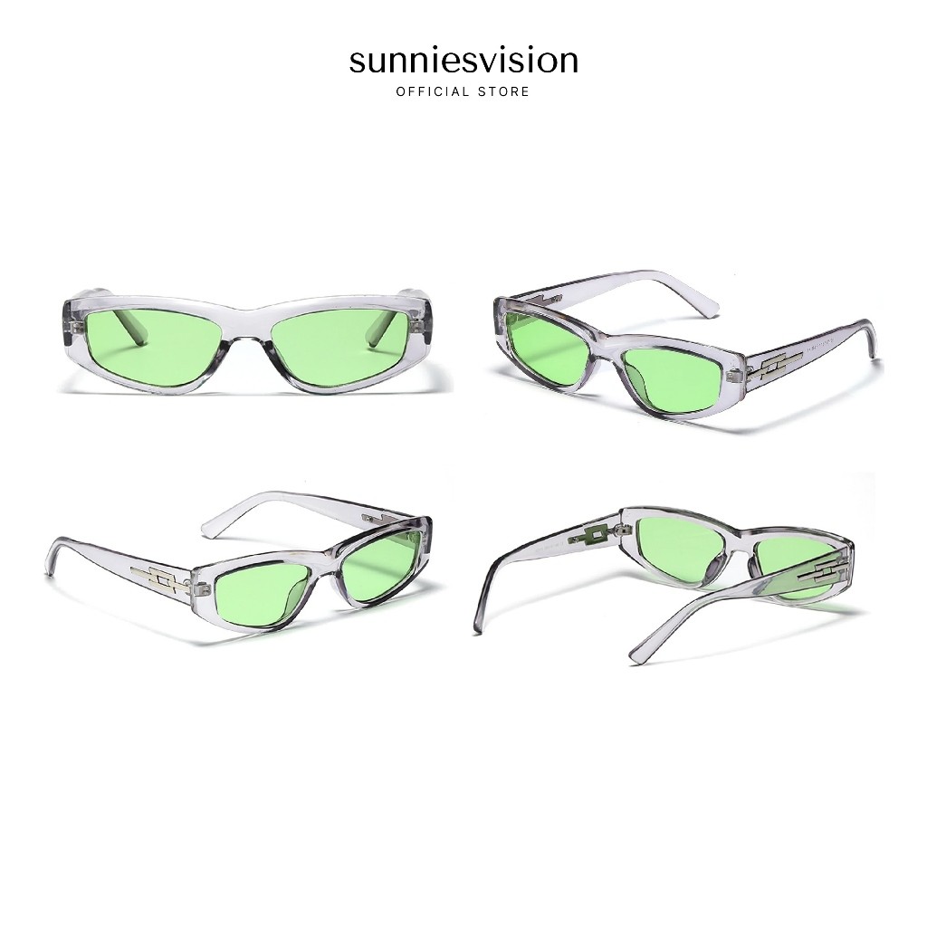 ALEXA Sunnies Vision (kaca hitam anti uv 400 hd vision vintage retro kpop eyewear)