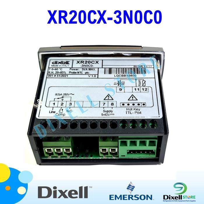 Promo.. Xr20Cx Dixell Digital Thermostat Xr20Cx-3N0C0, 9-40 Vdc