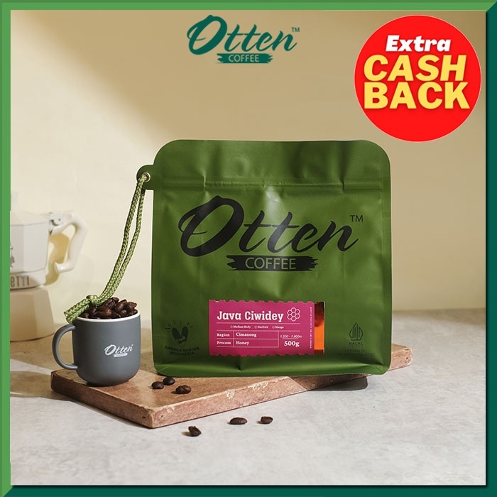 

Kopi Arabica Java Ciwidey Honey Process 500g - Biji / Bubuk Kopi Otten Coffee