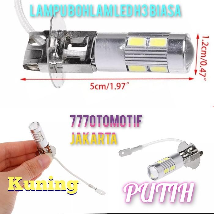PREMIUM Lampu bohlam led H3 foglamp atau lampu kabut kijang hyundai volvo dll