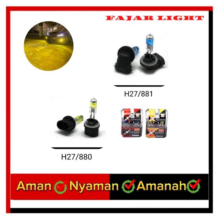 PREMIUM Lampu mobil H27/881 Bohlamp kabut KIA Chevrolet Spin - Sepasang