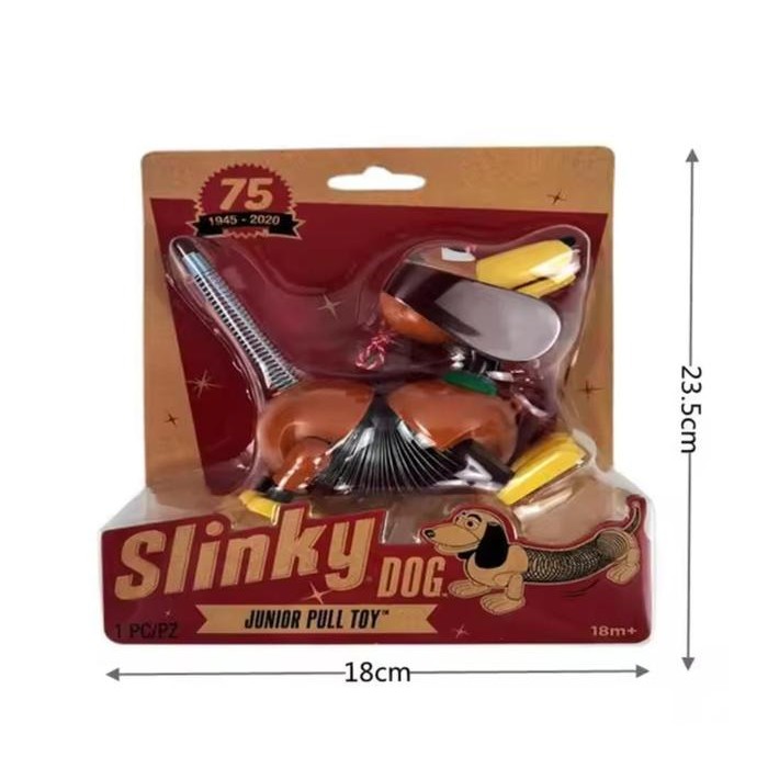 Toy Story 4 Slinky Dog Jr. Pull Toy 75th Anniversary Retro Package Slinky toy