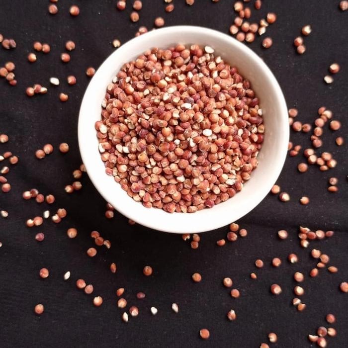 

Beras Sorgum / Cantel Merah Kupas Organik 1Kg