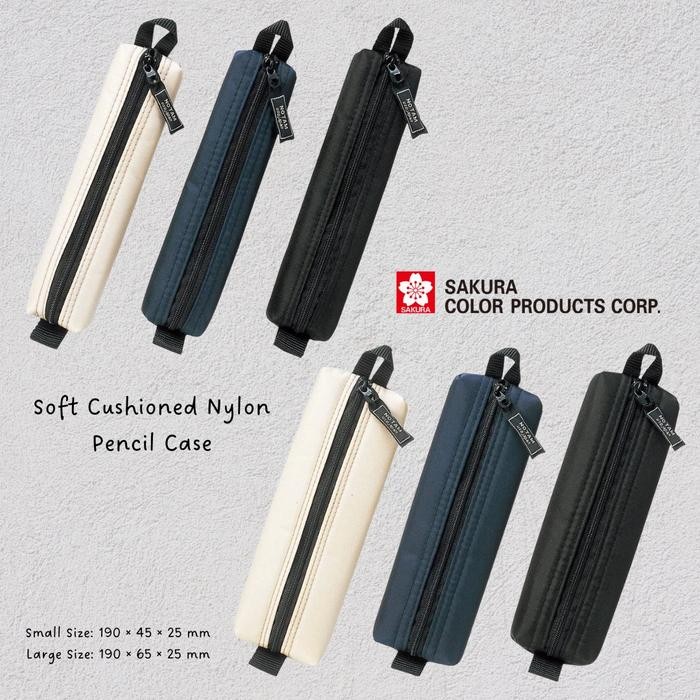 

AqibSaza Sakura Craypas Notam Nylon Pencil Case Kotak Pensil Slim Storage Pouch