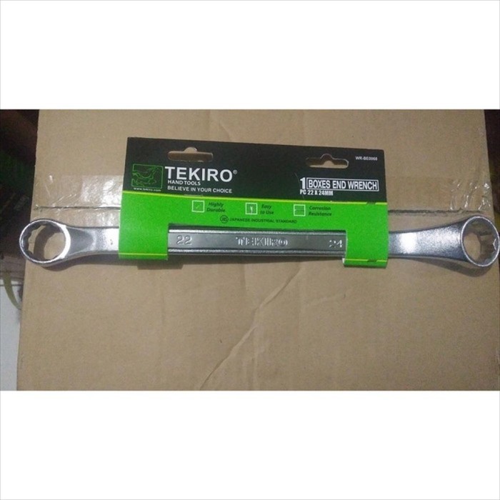 Kunci Ring Box End Wrench Tekiro 22 X 24 Mm Original