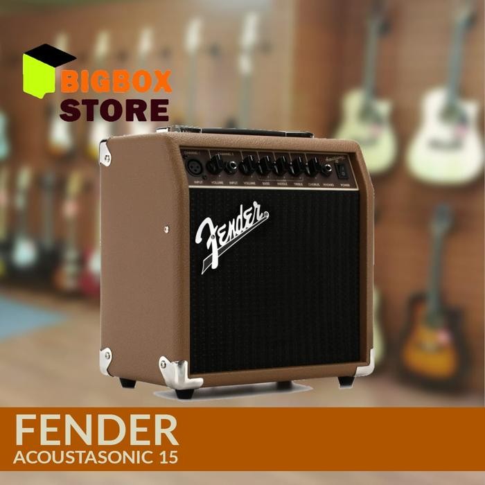 Fender Acoustasonic 15 Akustik Amplifier Gitar Original