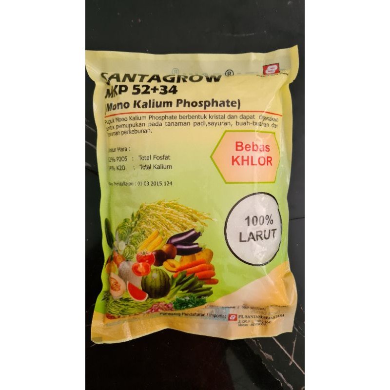 Pupuk SANTAGROW MKP 52+34 Santani - 1 KG Pabrik
