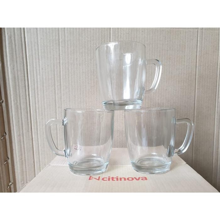 JTTOP" CITINOVA GELAS MINUM KACA KOPIKU (6 PCS) / GELAS CAFE KOPI