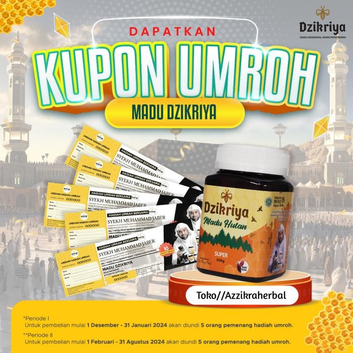 

Madu Dzikriya Adzikriya Azikriya Hutan Hitam Pahit Super Manis