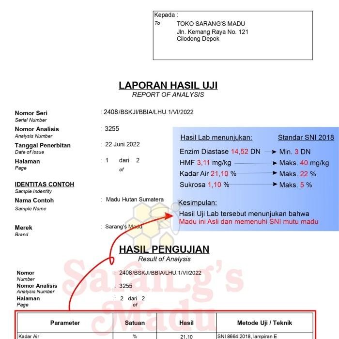 

Raw Honey Hutan Sumatera Madu Lebah Liar 500Gr