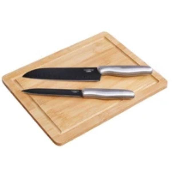 Informa Cooking Color Set Talenan Kayu Dan 2 Pcs Pisau Dapur