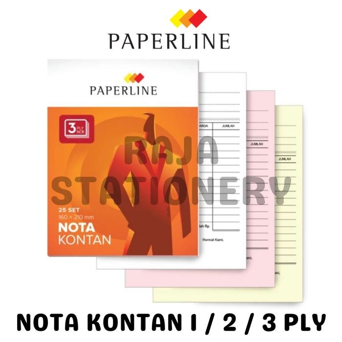 

PAPERLINE NOTA KONTAN 1 ply 2 ply 3 ply RANGKAP KECIL BESAR BON NCR KERTAS BON PACK 10PCS
